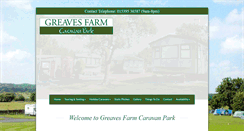 Desktop Screenshot of greavesfarmcaravanpark.co.uk