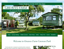 Tablet Screenshot of greavesfarmcaravanpark.co.uk